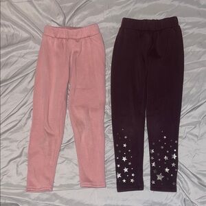 GAP Pink and Purple Starry Kids Leggings Bundle Size Small